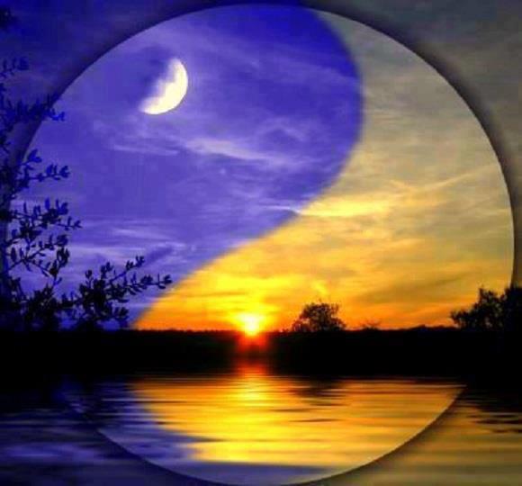 Risultati immagini per La Luna è yin; il Sole è yang